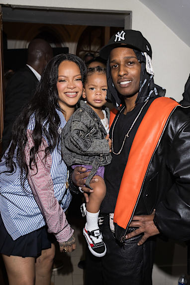 Rihanna and ASAP Rocky with son, Riot