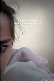 TikTok stranger key pad photo
