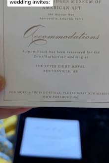 Blushing bride @Squidward.Tentacles' X-rated mistake on wedding invite
