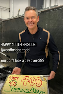 Todd Woodbridge celebrates 400 episodes of Tipping Point Australia 2025 