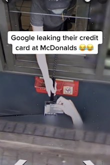 McDonalds drive through Google Maps