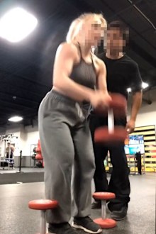 Creepy gym act