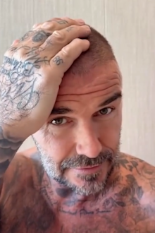 David Beckham reveals a bad hair cut