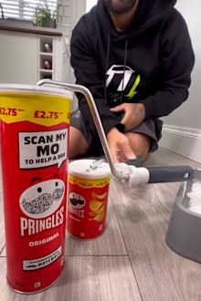 DIY guru's clever paint roller storage hack