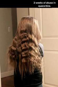 The boy had been growing his hair for four years with the intention of donation