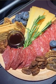 Inflight cheese plate