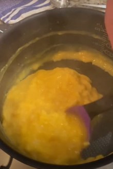 Chef Robbie Bell creamy scrambled eggs constant stirring