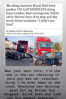 Ellie Goulding, car accident, truck, London, highway, video