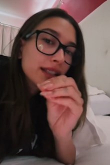 Hailey Bieber begs 'miserable' online trolls to leave her alone in impassioned TikTok video .