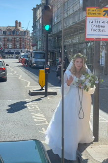 bride late for wedding TikTok