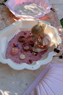 Bunnings clam shell sandpit