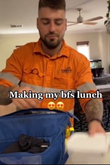 Woman divides internet for making boyfriend's lunch every day