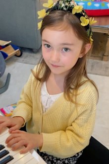 Ada Law, daughter of Jude Law and singer Cat Cavelli, whose real name is Catherine Harding. Pictured in 2021.