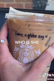 Barista flirty message to boyfriend