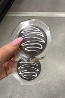 Woolworths mudcake Christmas ornament