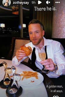 Hamish Blake attempts to recover after Logies win.