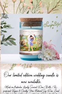 Bindi Irwin, Chandler Powell, wedding, commemorative candle