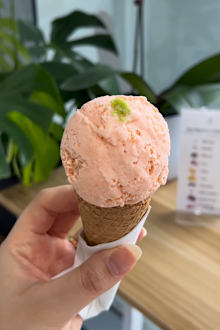 salmon flavoured ice cream