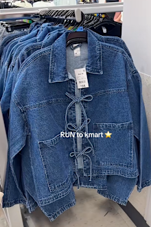 Kmart has released a new fashion find that looks identical to a high-end product and social media can't get enough of it. Kmarts Tie Front Denim Jacket