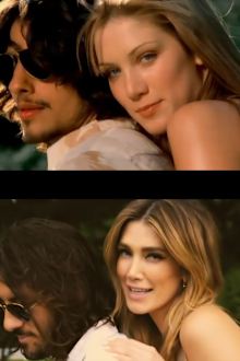 Delta Goodrem remakes 'Don't Care' music video 20 years later, with look-alike boyfriend.