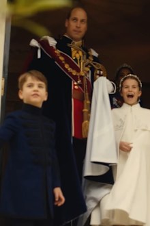 The Wales family shares behind-the-scenes footage of coronation day.