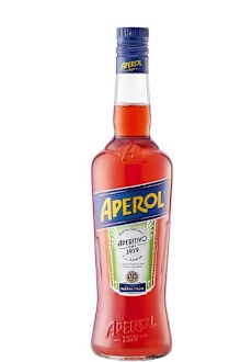 A bottle of Aperol.