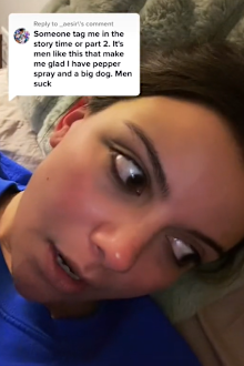 TikToker confronts crazy neighbour