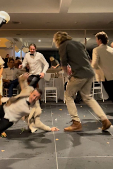 groom injury at wedding reception
