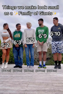 tall family on TikTok