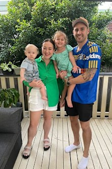 Olivia McKinnon and her young family