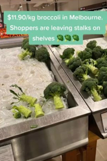 Broccoli stems Coles