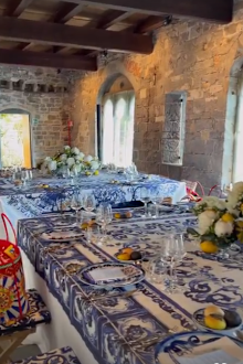 Photos of the lavish set up