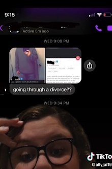 TikTok woman discovers husband is cheating