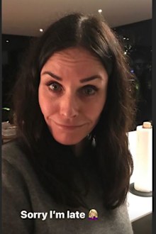 Courteney Cox, 56th birthday, diving, video, Jennifer Aniston, greeting