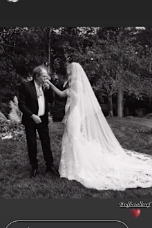 Keith Richards and daughter Alexandra on her wedding day.