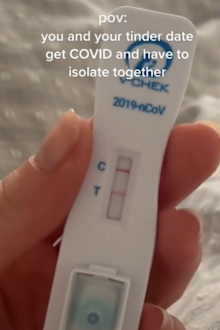 Woman forced to isolate with Tinder date after both catch COVID