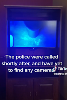 secret live stream found in hotel room by guests