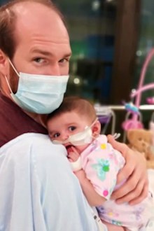 Tim Grant became a stem cell donor for his daughter Isabelle. 
