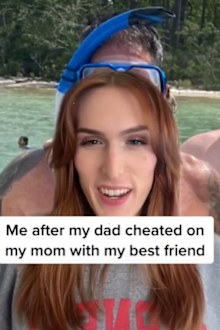 Woman claims father cheated best friend