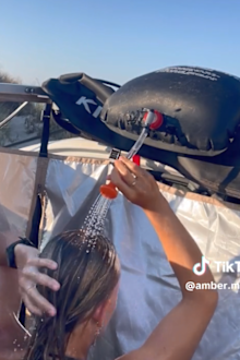 Kmart solar camp shower