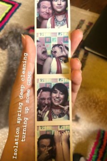 Zelda Williams and Robin Williams, photo booth, throwback. coronavirus, spring clean