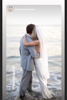 Dennis Quaid, Laura Savoie, wedding photos