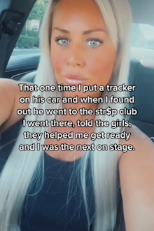 Woman's revenge after busting boyfriend at strip club.