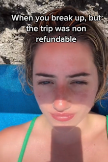 TikTok nonrefundable holiday with ex