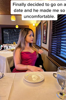 first date woman films uncomfortable ending