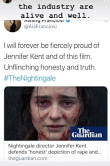 Aisling Franciosi on The Nightingale