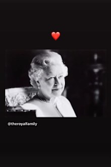 Ed Sheeran pays a simple but heartfelt tribute to Her Majesty.