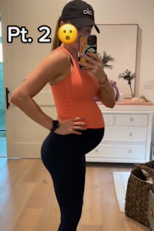 Pregnancy optical illusion