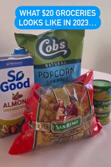 Grocery cost comparison 2018 to now