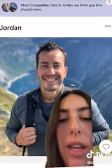 woman matched with brother on hinge